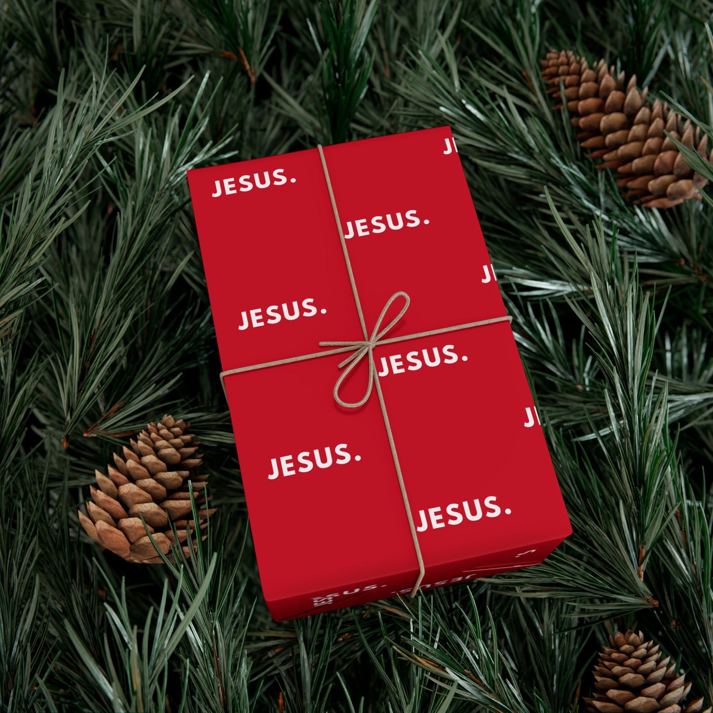 Gift Wrap Papers - Red Jesus Design