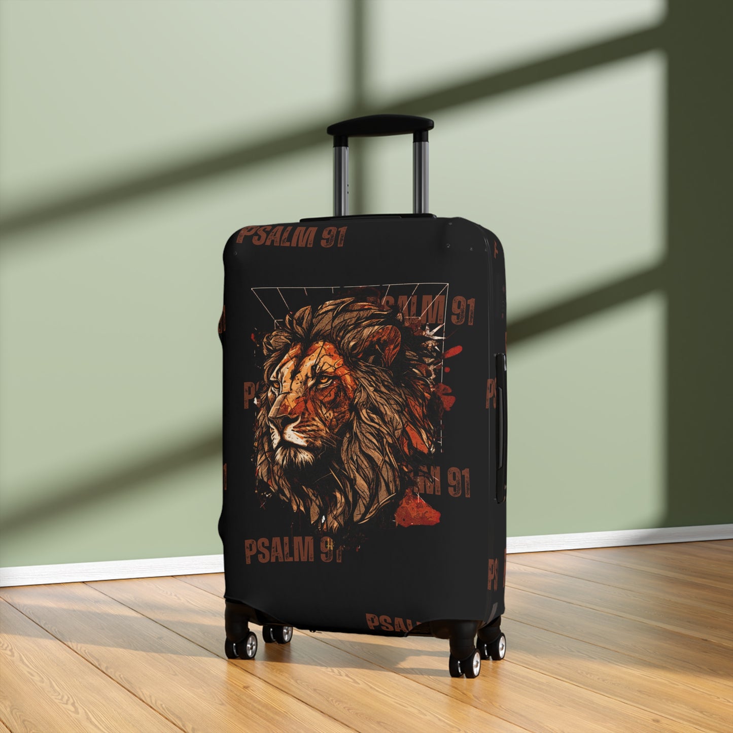 Luggage Cover - Lion Psalm 91