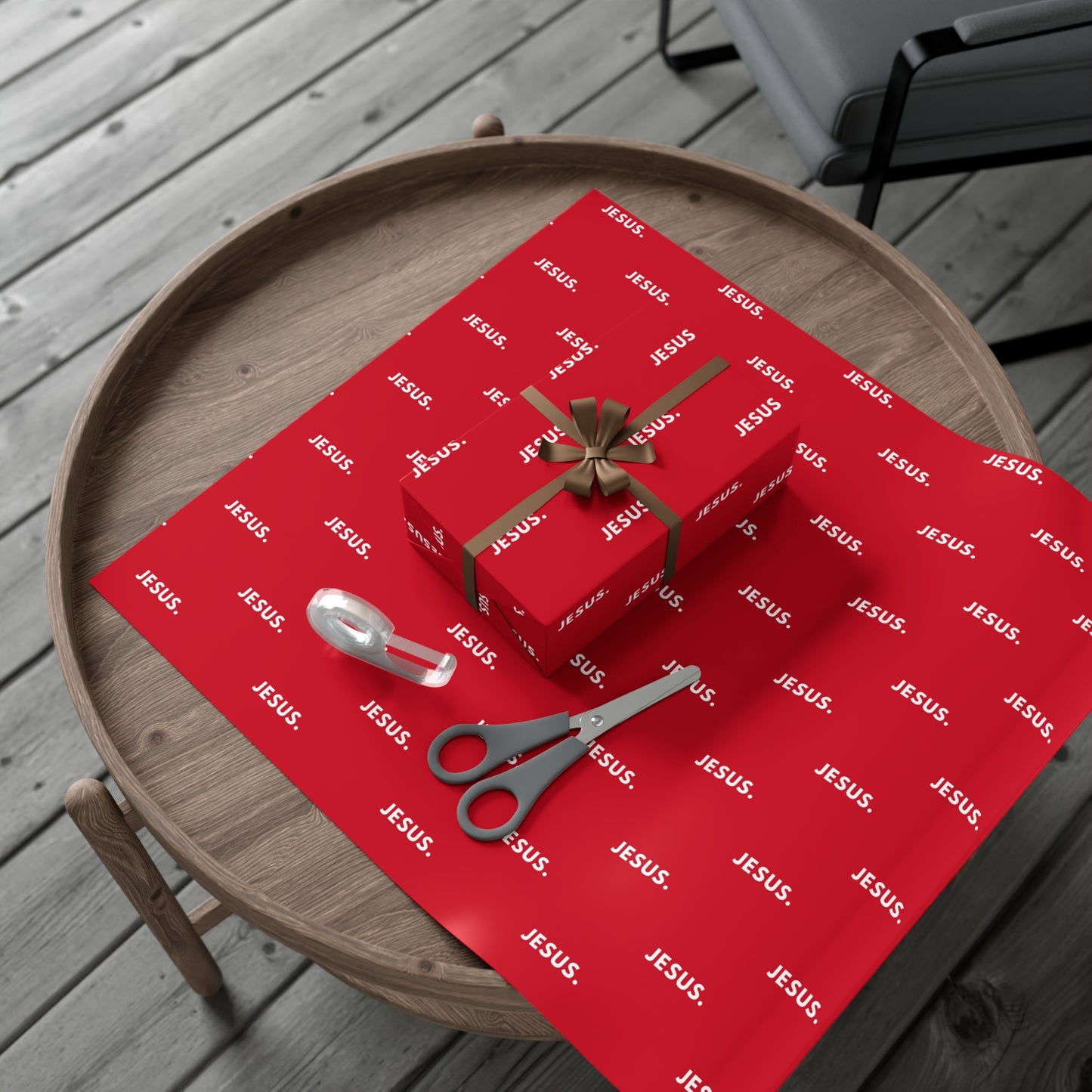 Gift Wrap Papers - Red Jesus Design