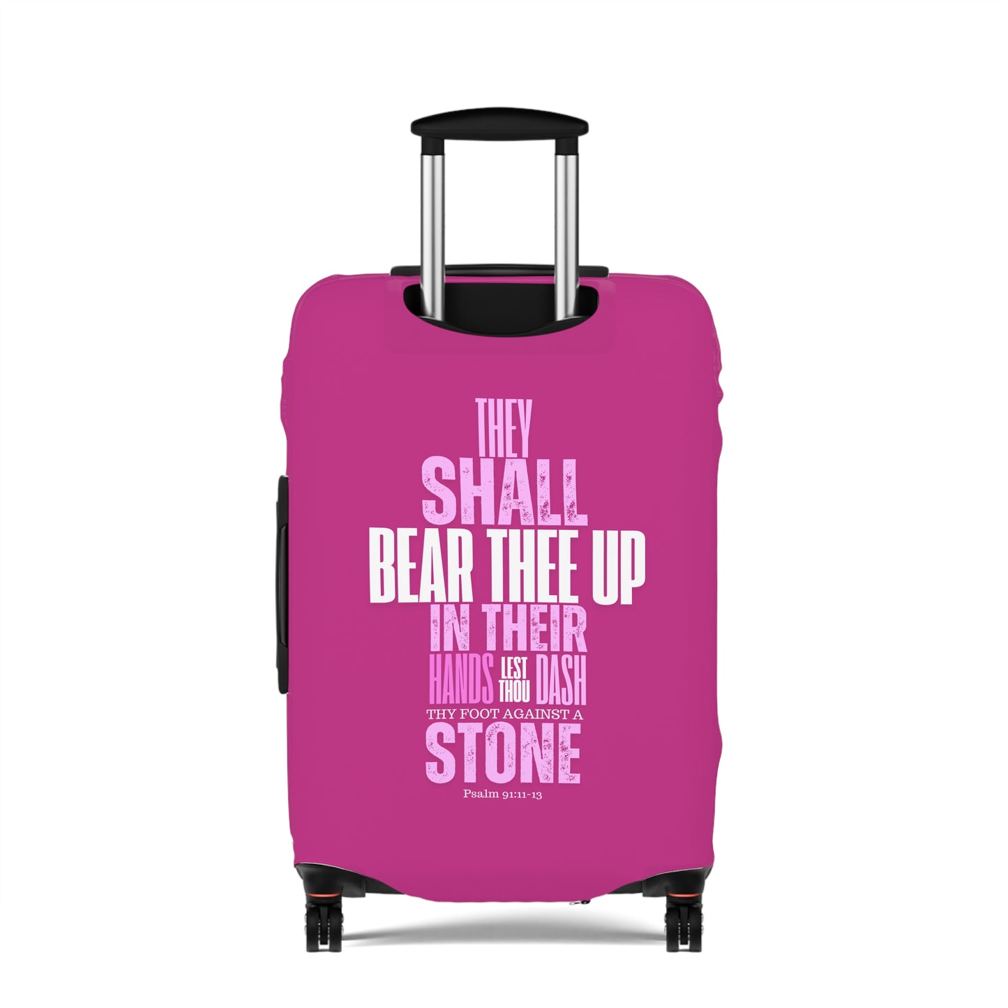 Luggage Cover - Pink Angel Quote Design