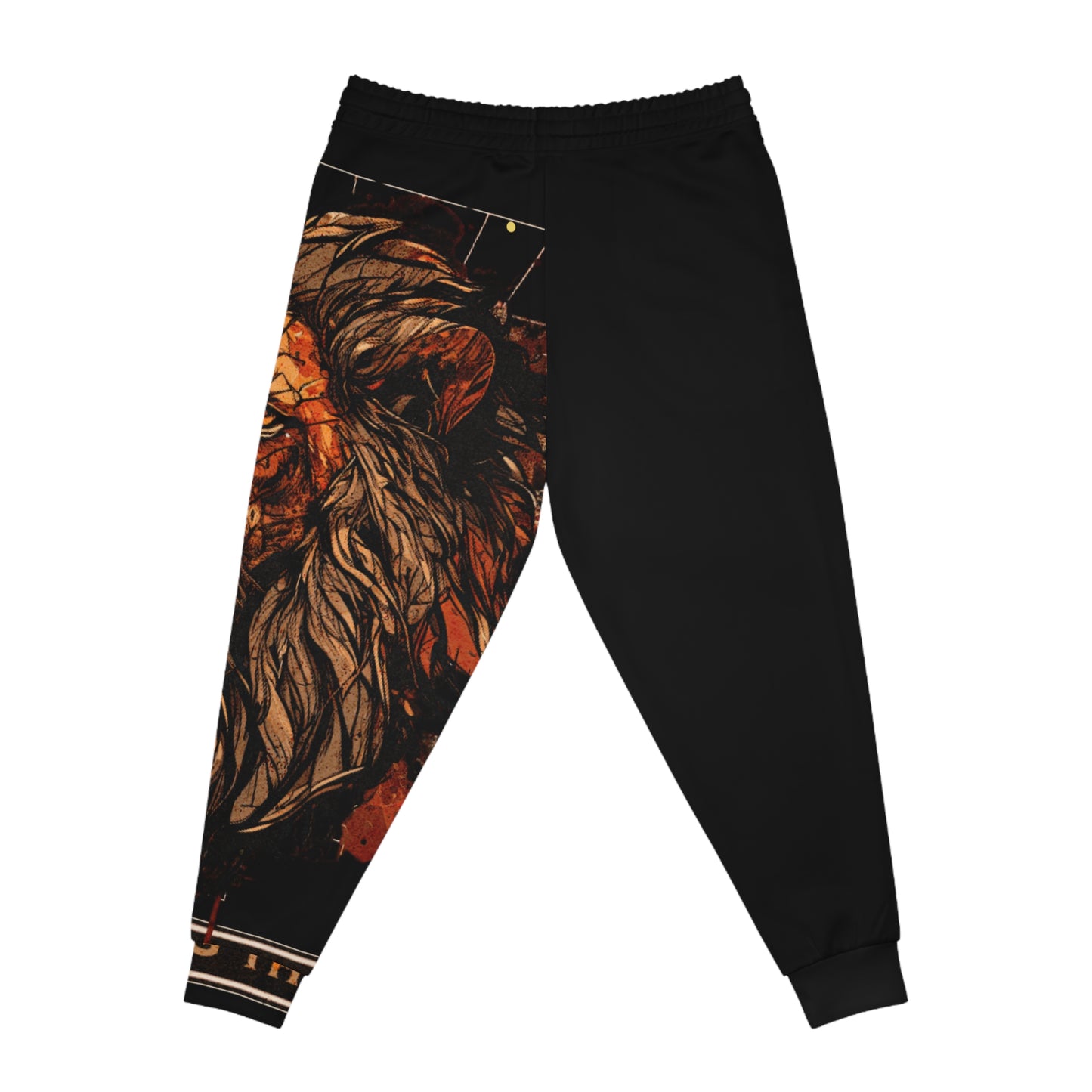 Athletic Joggers (AOP) Not Afraid Lion Black