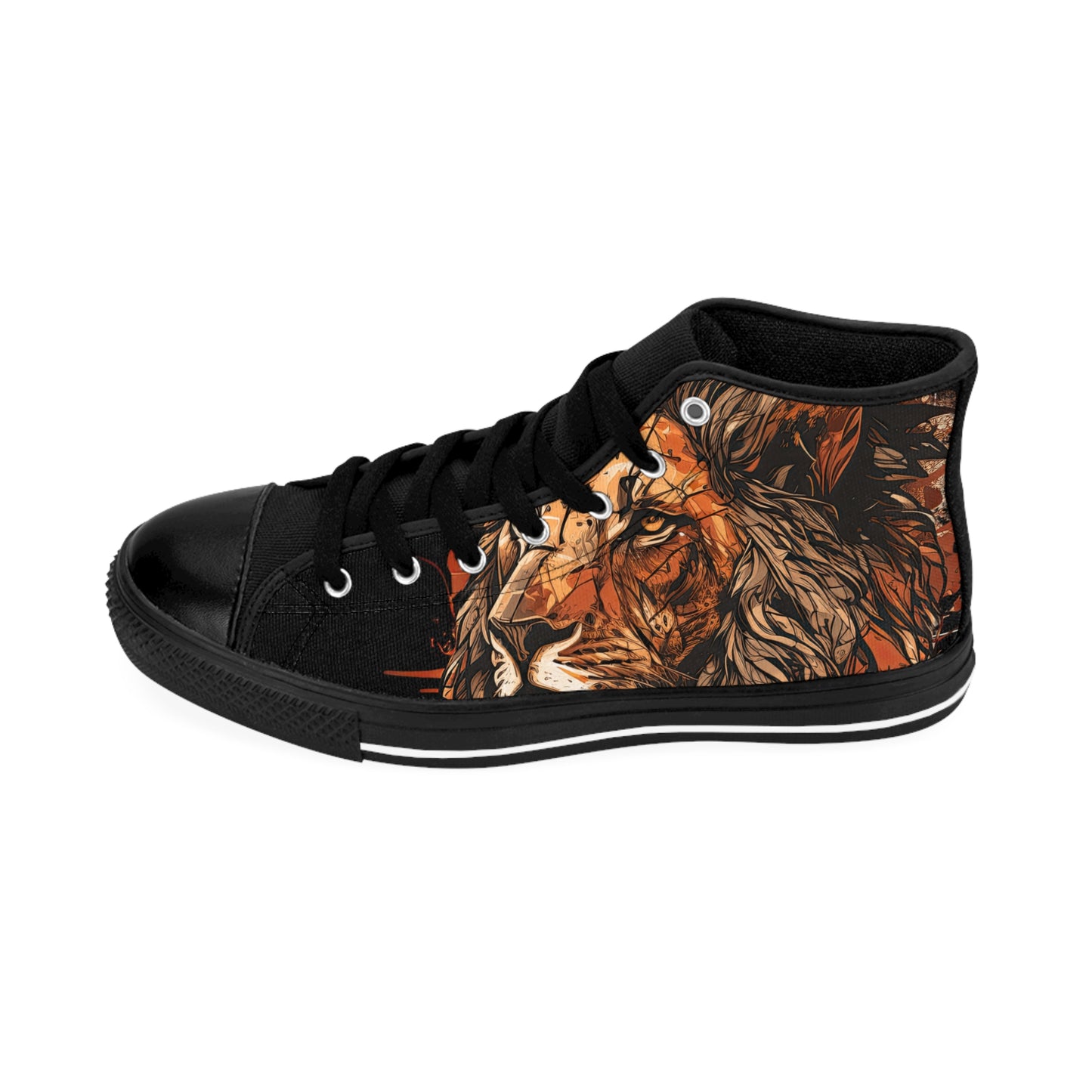 Women's Sneakers - Black Lion Hightop