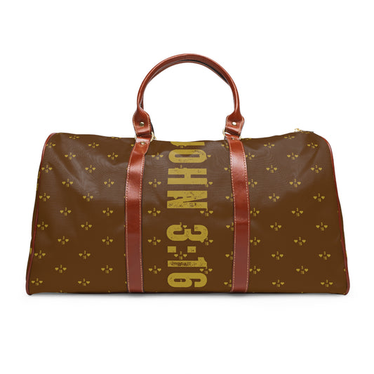 Travel Bag - Brown John 3:16 Design