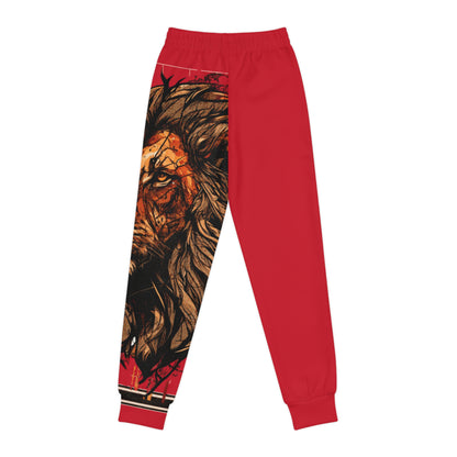 Youth Joggers (AOP) Not Afraid Red