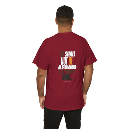 Unisex Heavy Cotton Tee NOT AFRAID Lion Psalm 91