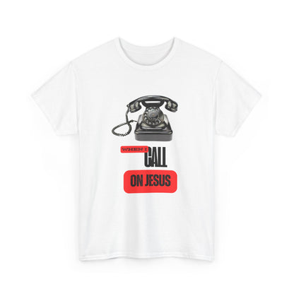 Unisex Heavy Cotton Tee "Call On Jesus"