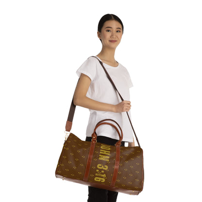 Travel Bag - Brown John 3:16 Design