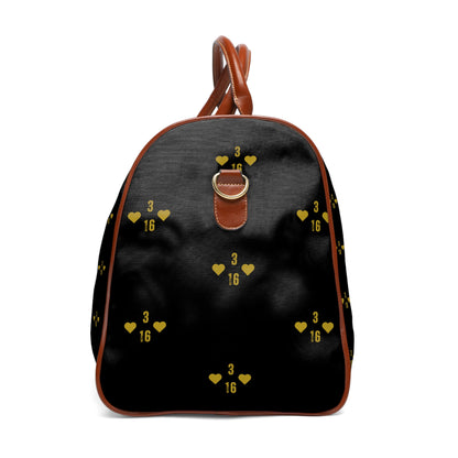 Travel Bag - Black John 3:16 Design - Waterproof