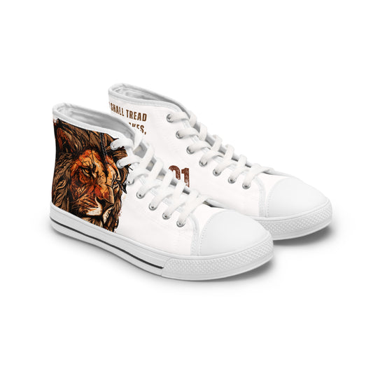 High Top Sneakers - Psalm 91 Lion Design