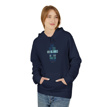 Unisex Midweight Softstyle Fleece Hoodie Psalm 91 wings