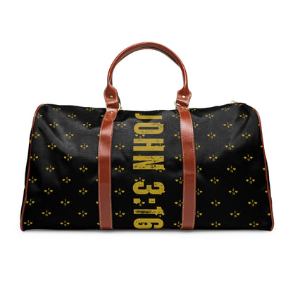 Travel Bag - Black John 3:16 Design - Waterproof
