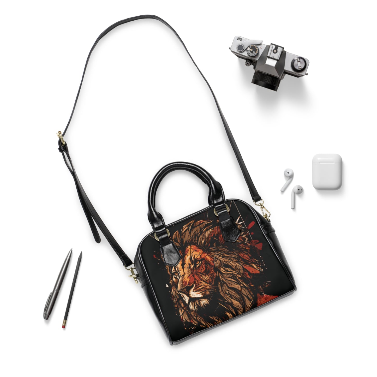 Handbag Lion Psalm 91 Shoulder Bag