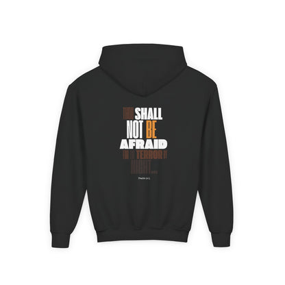 Youth Heavy Blend Hooded Sweatshirt Not Afraid Lion