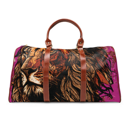 Travel Bag - “Do the Right Thing” Pink Lion Design