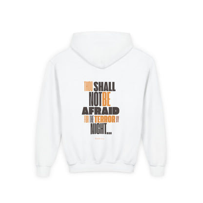 Youth Heavy Blend Hooded Sweatshirt Not Afraid Lion