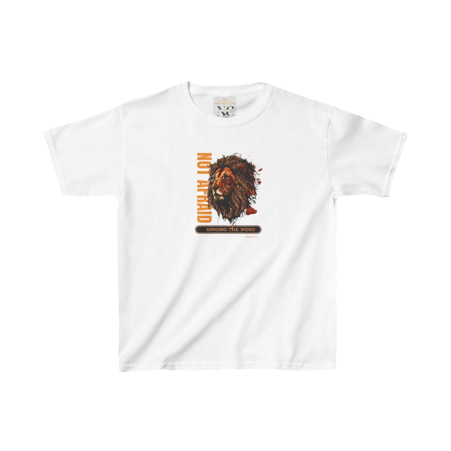 Kids Heavy Cotton™ Tee Not Afraid Lion