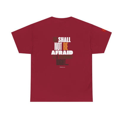 Unisex Heavy Cotton Tee NOT AFRAID Lion Psalm 91