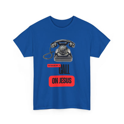 Unisex Heavy Cotton Tee "Call On Jesus"