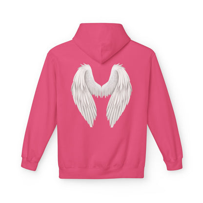 Unisex Midweight Softstyle Fleece Hoodie Psalm 91 wings