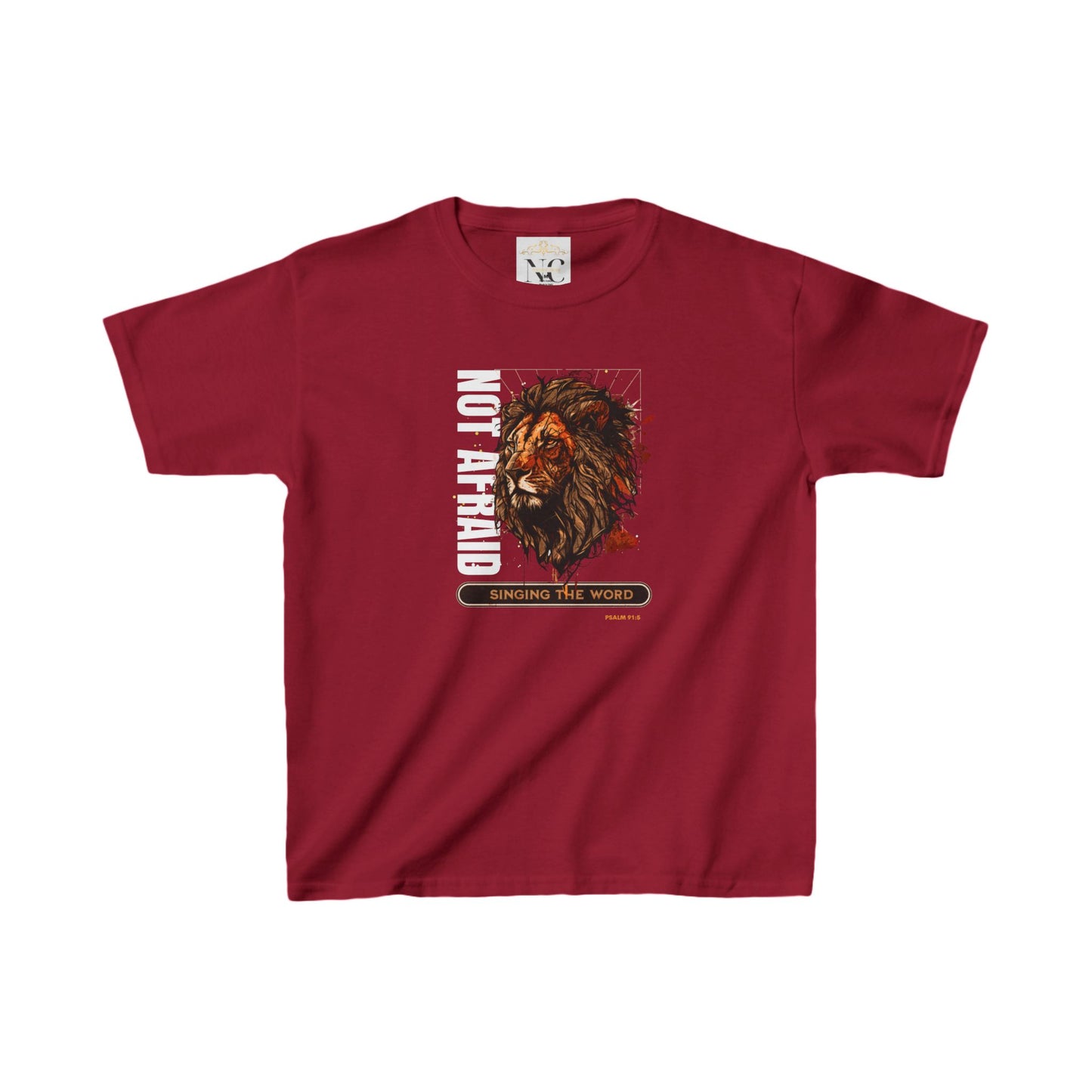 Kids Heavy Cotton™ Tee Not Afraid Lion